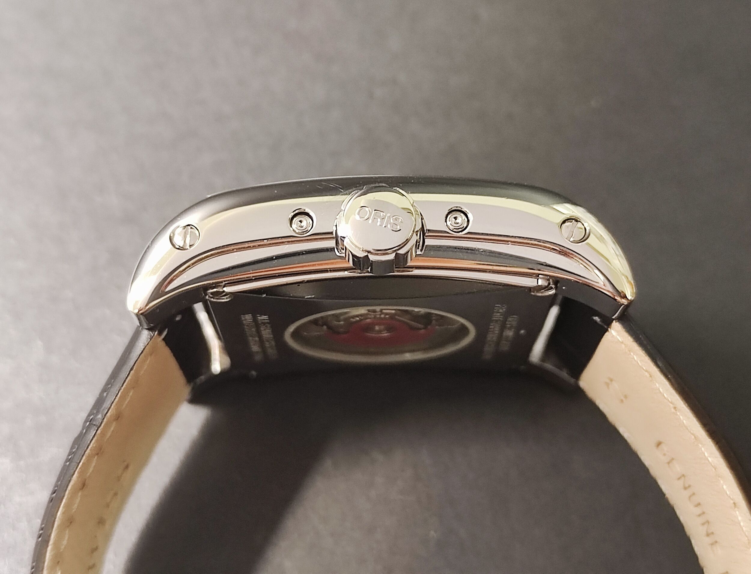豪力時 ORIS 方形 月相盈虧 全日曆 大錶徑 自動上鍊 絕版珍藏 4