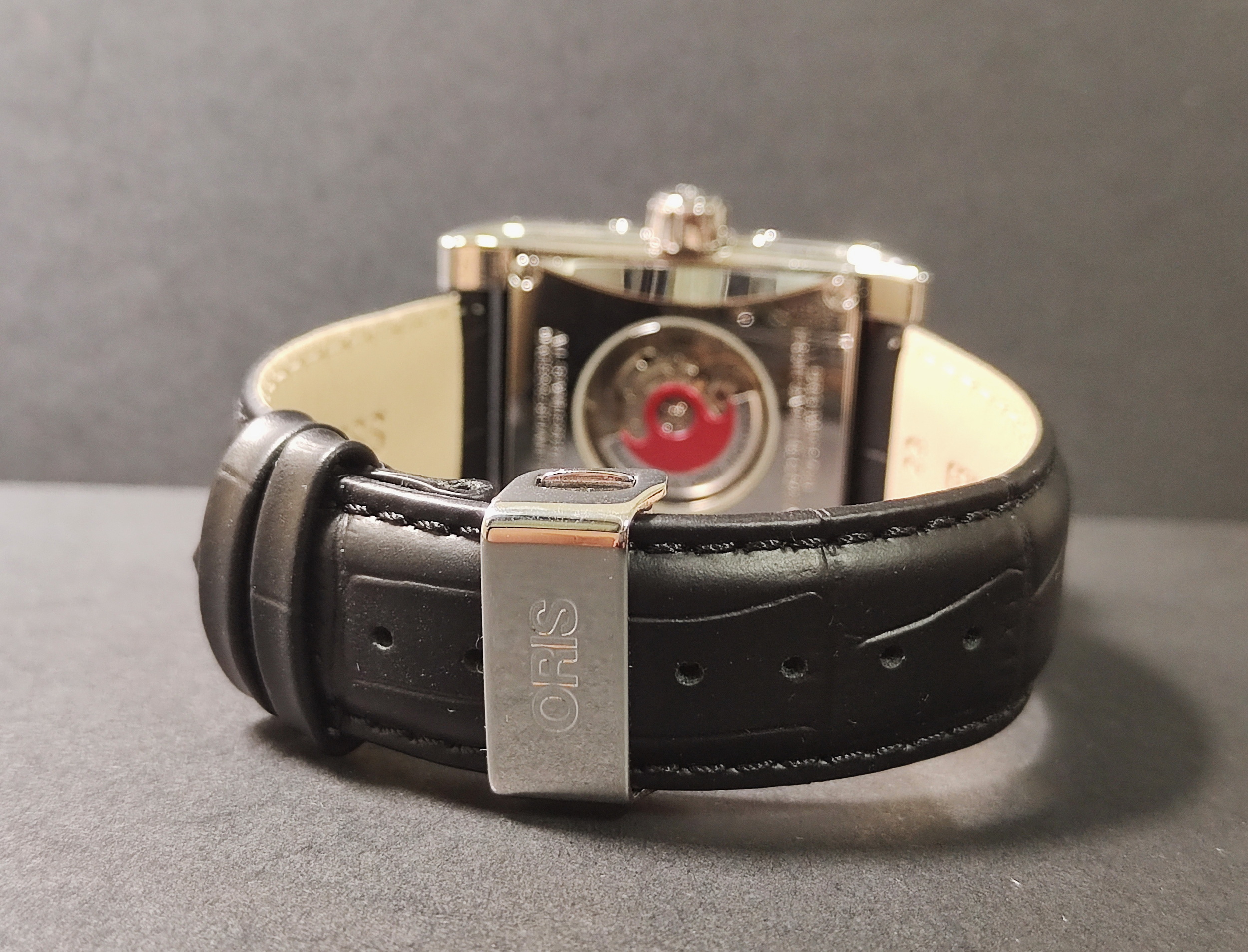 豪力時 ORIS 方形 月相盈虧 全日曆 大錶徑 自動上鍊 絕版珍藏 7