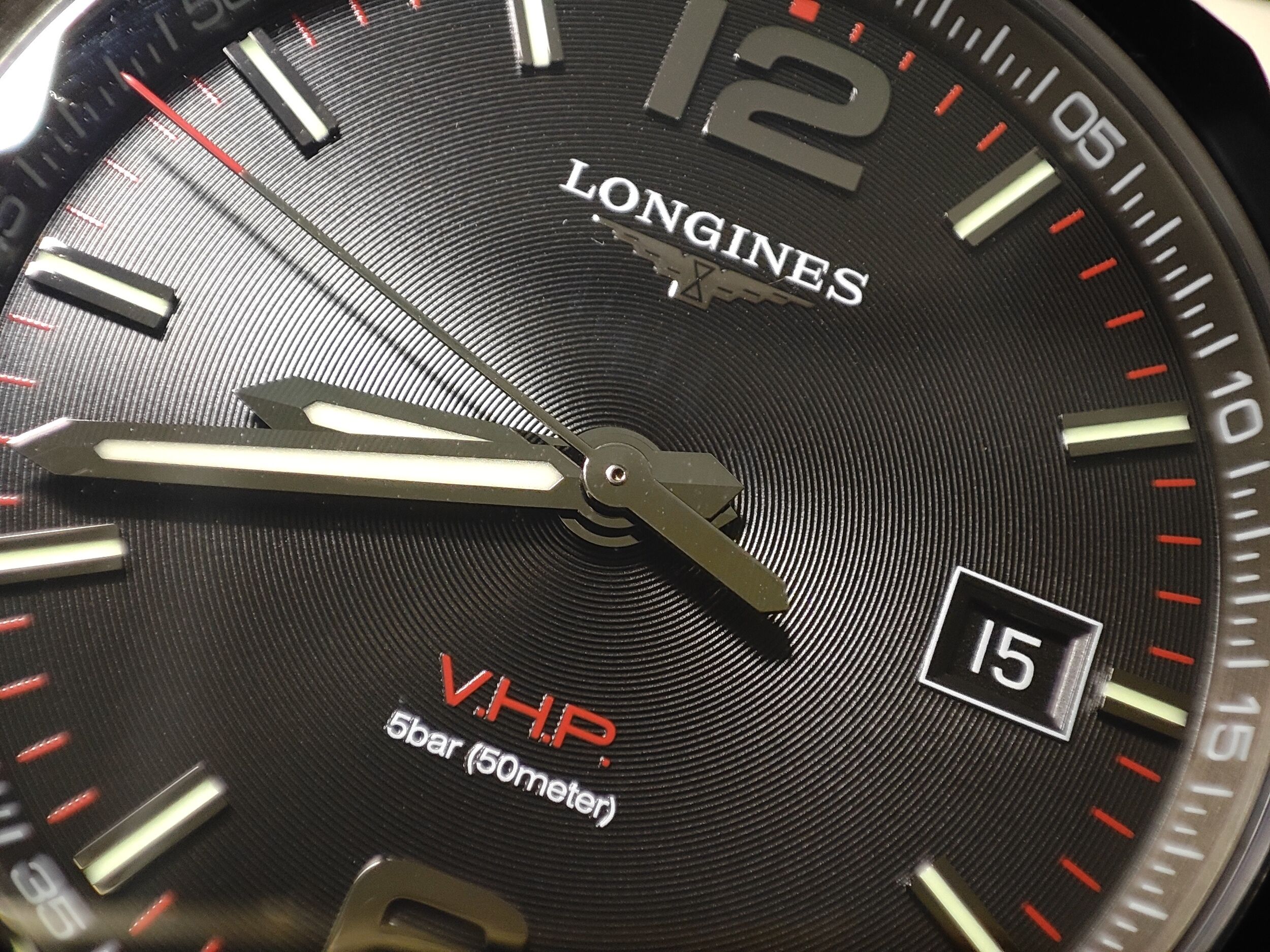 浪琴 深海征服者 V.H.P.萬年曆 黑色PVD 大錶徑43mm 石英機芯~原廠盒單 2025AD 3