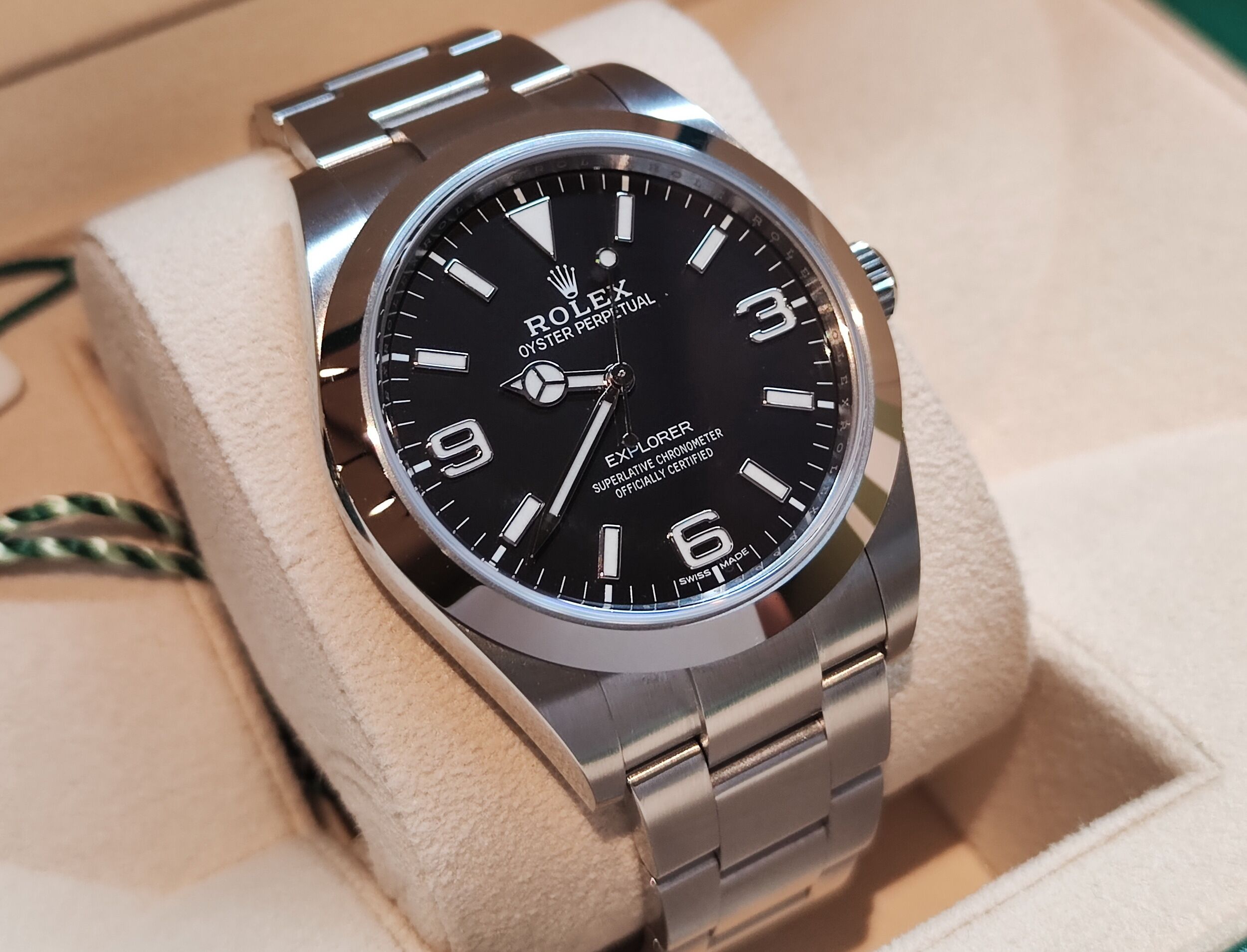 勞力士 214270 探險家 錶徑39mm 自動上鍊 新款369夜光版 探一 224270~原廠盒單 2021 3