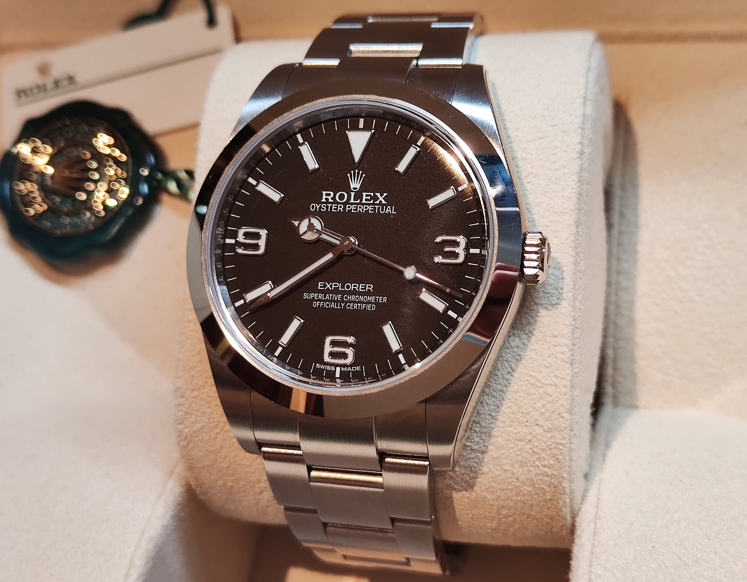 勞力士 214270 探險家 錶徑39mm 自動上鍊 新款369夜光版 探一 224270~原廠盒單 2021 2
