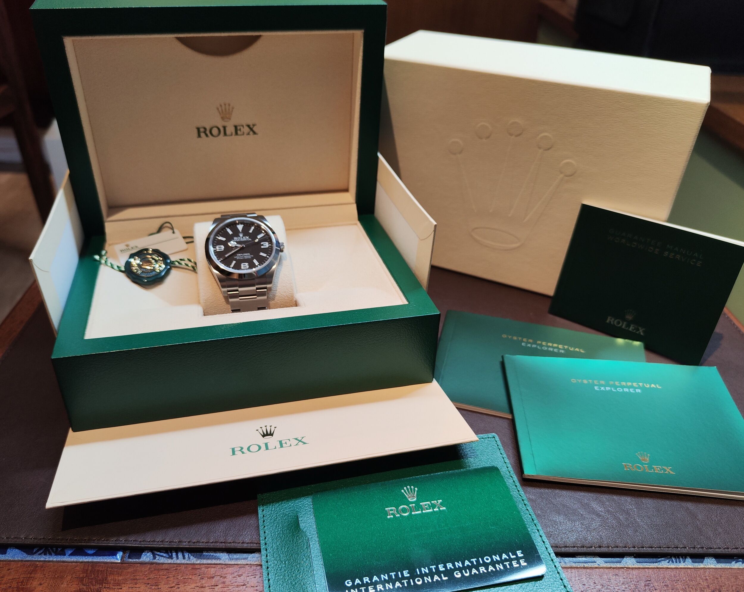 勞力士 214270 探險家 錶徑39mm 自動上鍊 新款369夜光版 探一 224270~原廠盒單 2021 7