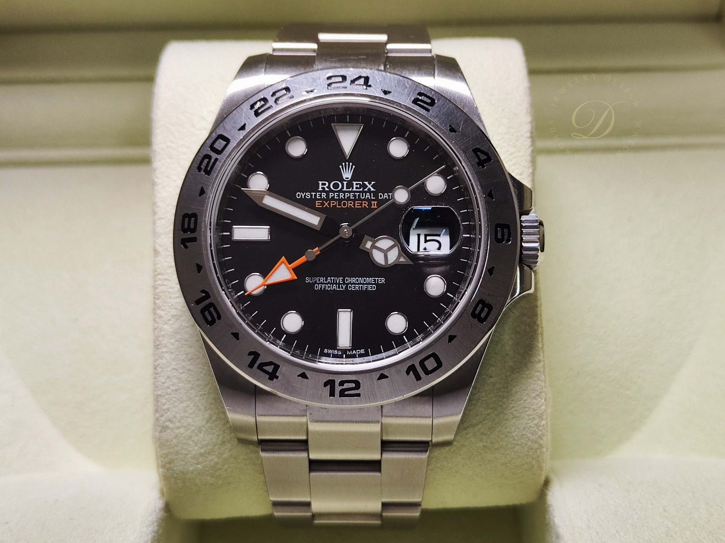 勞力士 216570 黑面 橘針 探險家二型 大錶徑42mm 黑探 GMT 兩地時間 探二~原廠盒單 國內AD