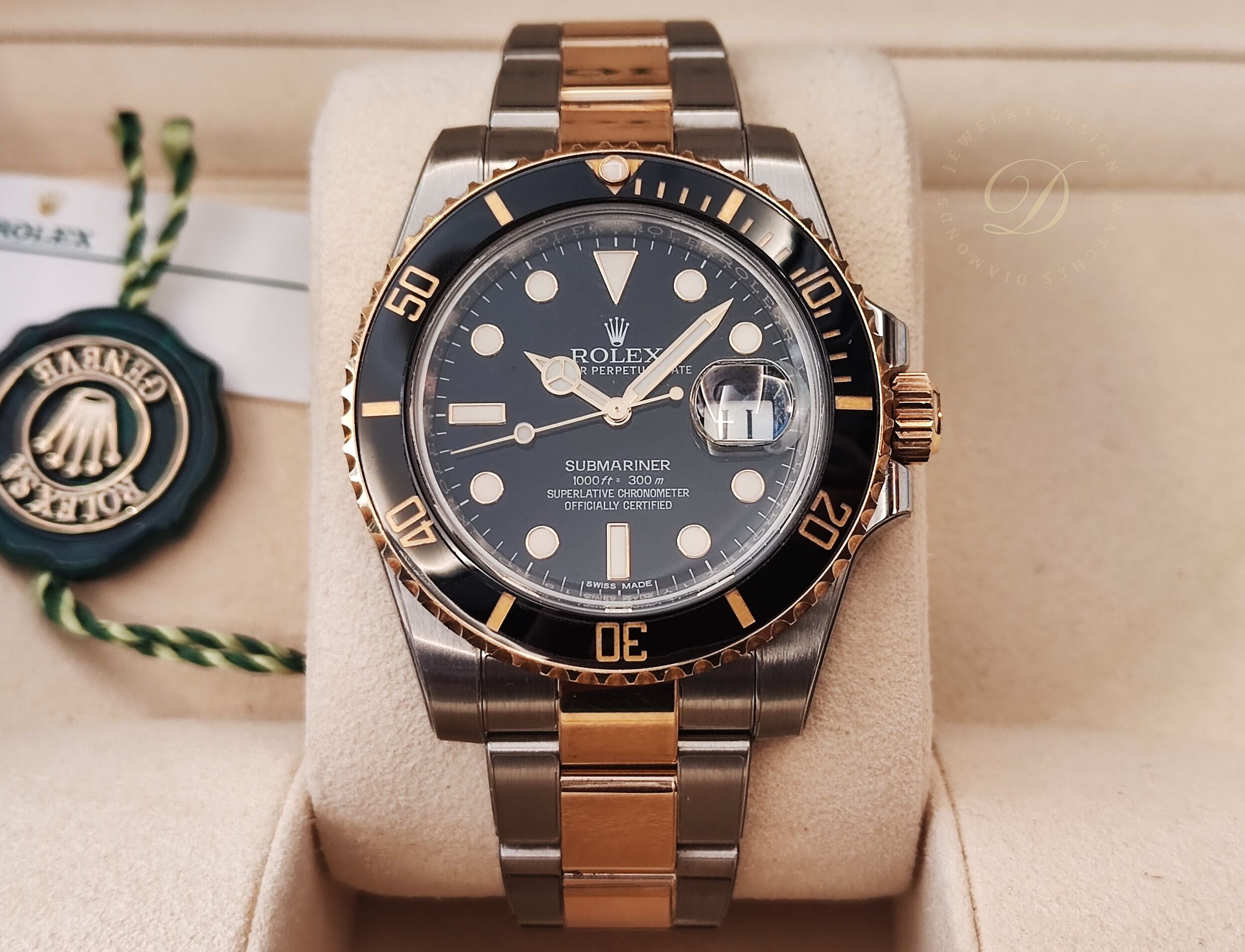 勞力士 116613 半金黑 錶徑40mm 自動上鍊 黑半金 黑水鬼 116613LN~原廠盒單 2016 126613可參考
