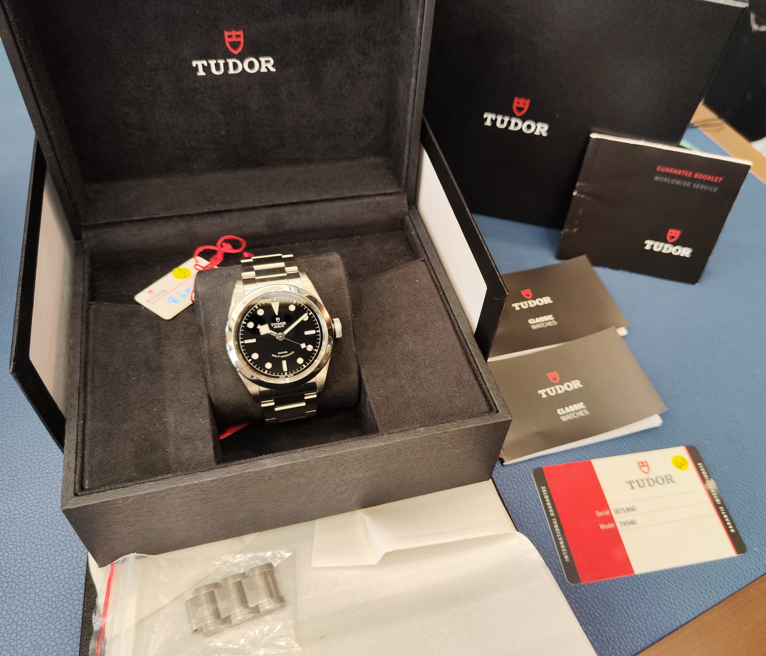 TUDOR 帝舵 79540 黑色面盤 大錶徑41mm 自動上鍊 雪花針~原廠盒單 2019AD 9