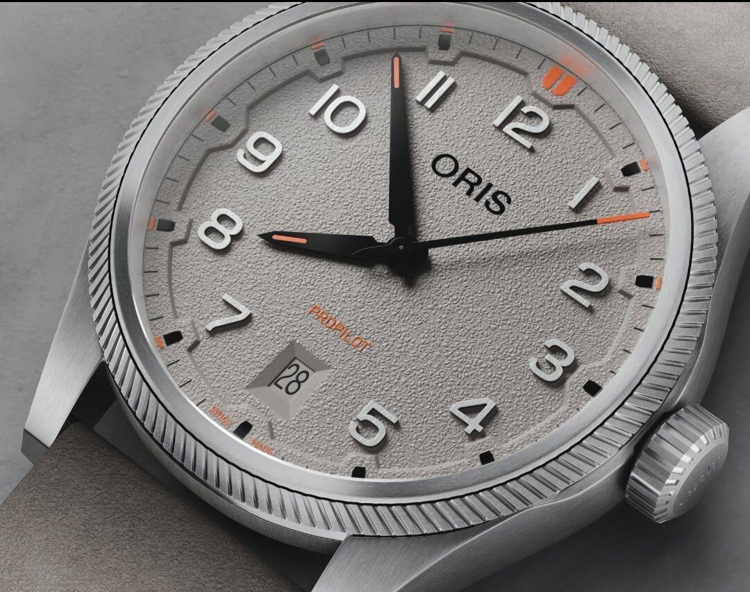 豪力時 ORIS 最新 ProPilot飛行錶 岩白灰面 錶徑41mm 自動上鍊~原廠盒單 2026AD