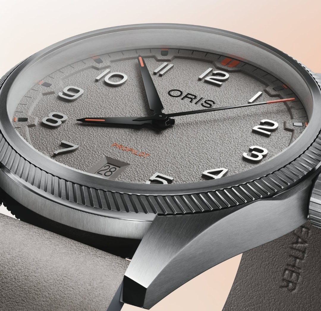 豪力時 ORIS 最新 ProPilot飛行錶 岩白灰面 錶徑41mm 自動上鍊~原廠盒單 2026AD 3