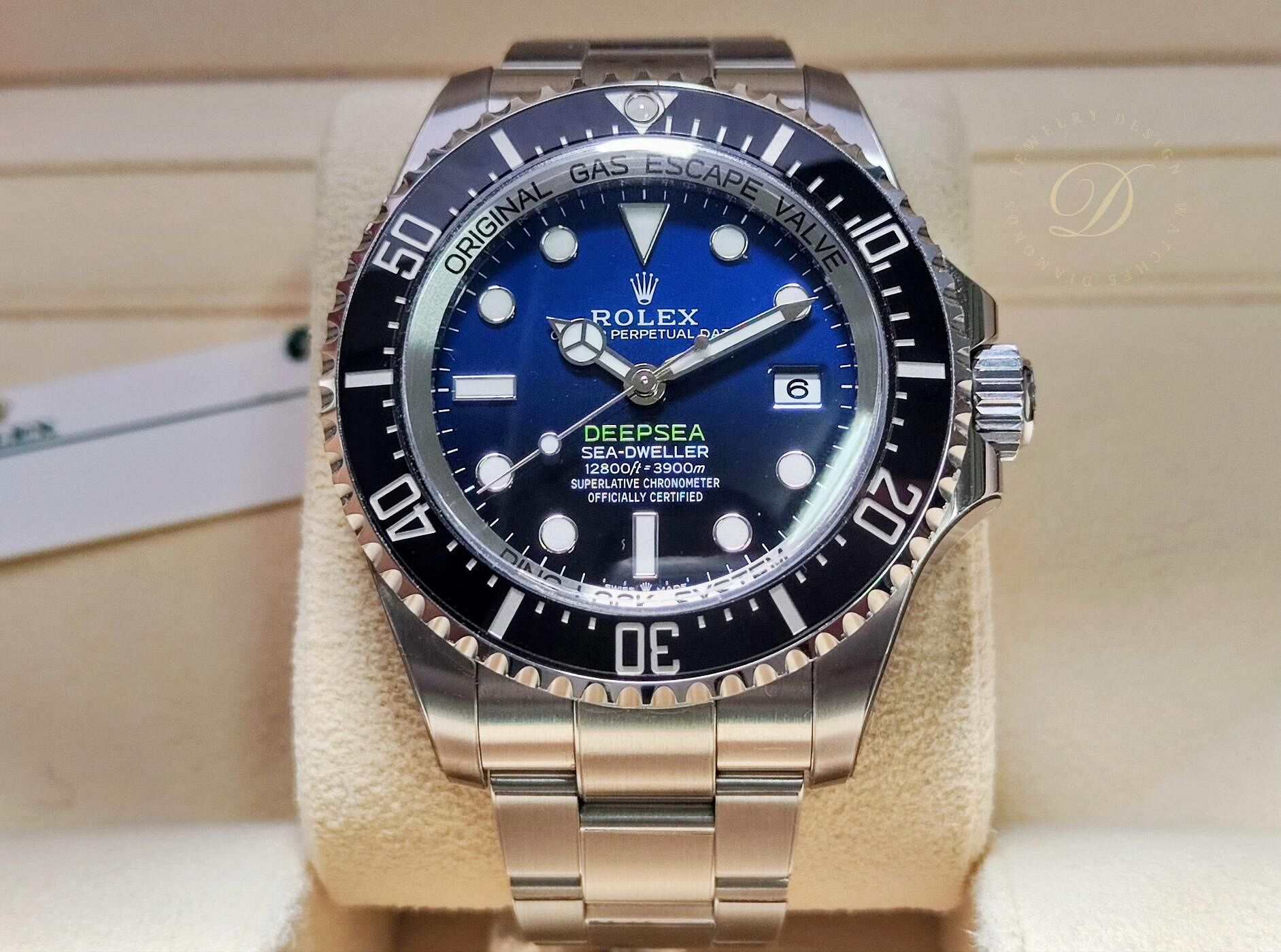 勞力士 136660DB 漸藍 水鬼王 大錶徑44mm 自動上鍊 黑水鬼 136660~原廠盒單 2023 126660參考