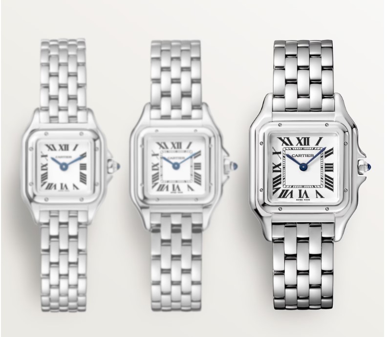 卡地亞 CARTIER 全新 美洲豹 銀色面盤 中型 錶徑寬27*37mm 石英機芯 羅馬數字~原廠盒單 2026 6