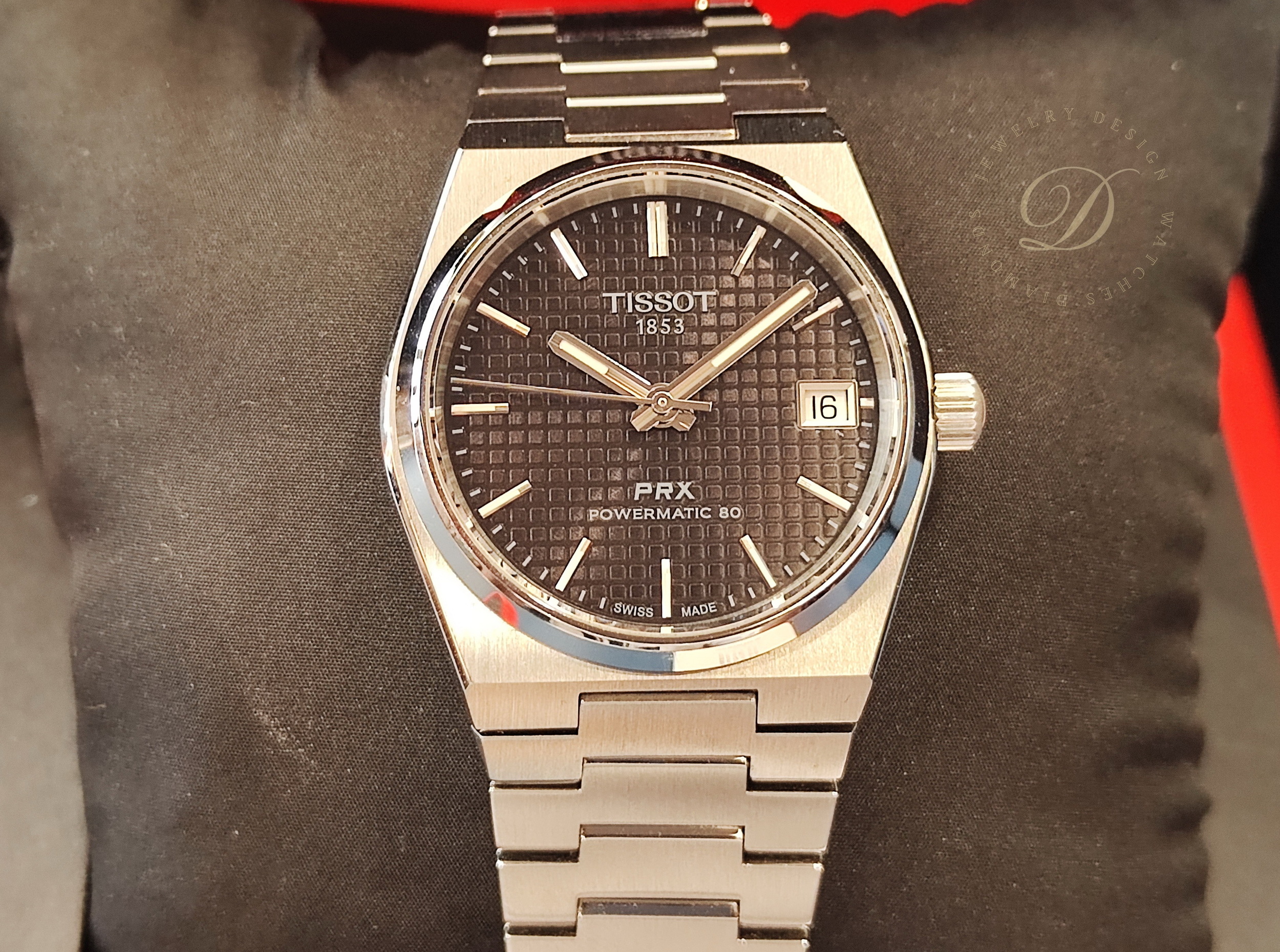 TISSOT 天梭 PRX 黑色面盤 錶徑35mm 自動上鍊~原廠保單 2025AD