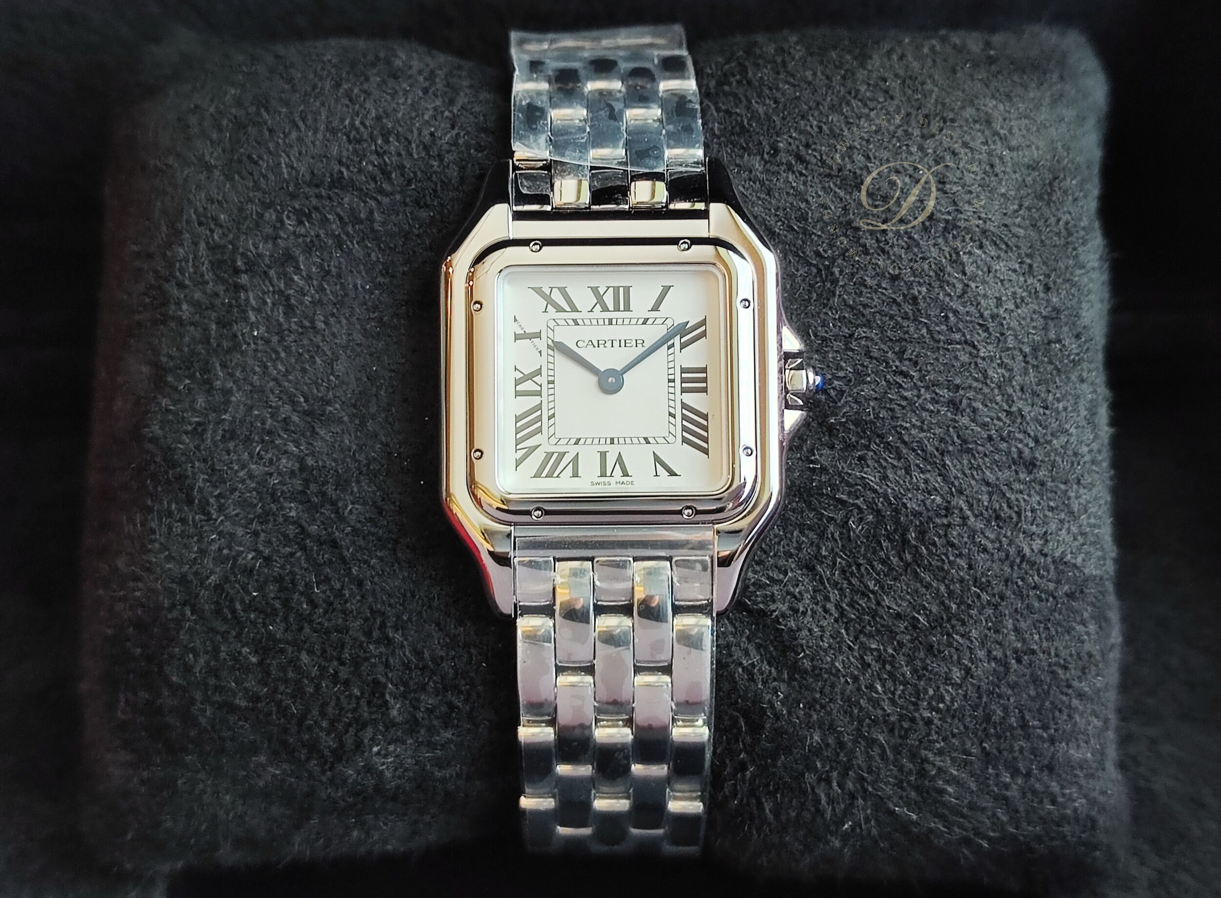 卡地亞 CARTIER 全新 美洲豹 銀色面盤 中型 錶徑寬27*37mm 石英機芯 羅馬數字~原廠盒單 2026
