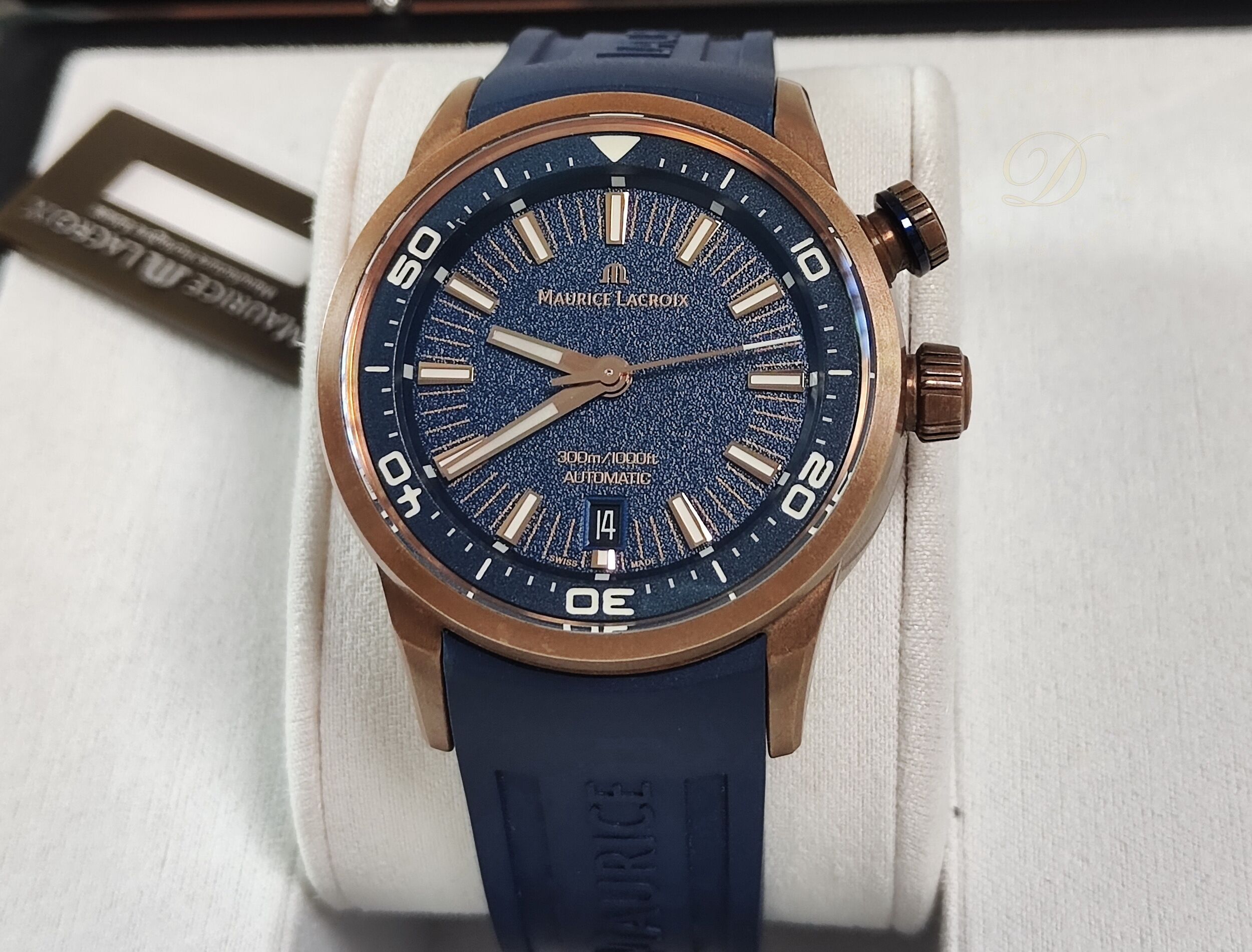 艾美 DIVER系列 青銅錶殼 藍色面盤 大錶徑42mm 自動上鍊 全球限量~原廠盒單 國內AD