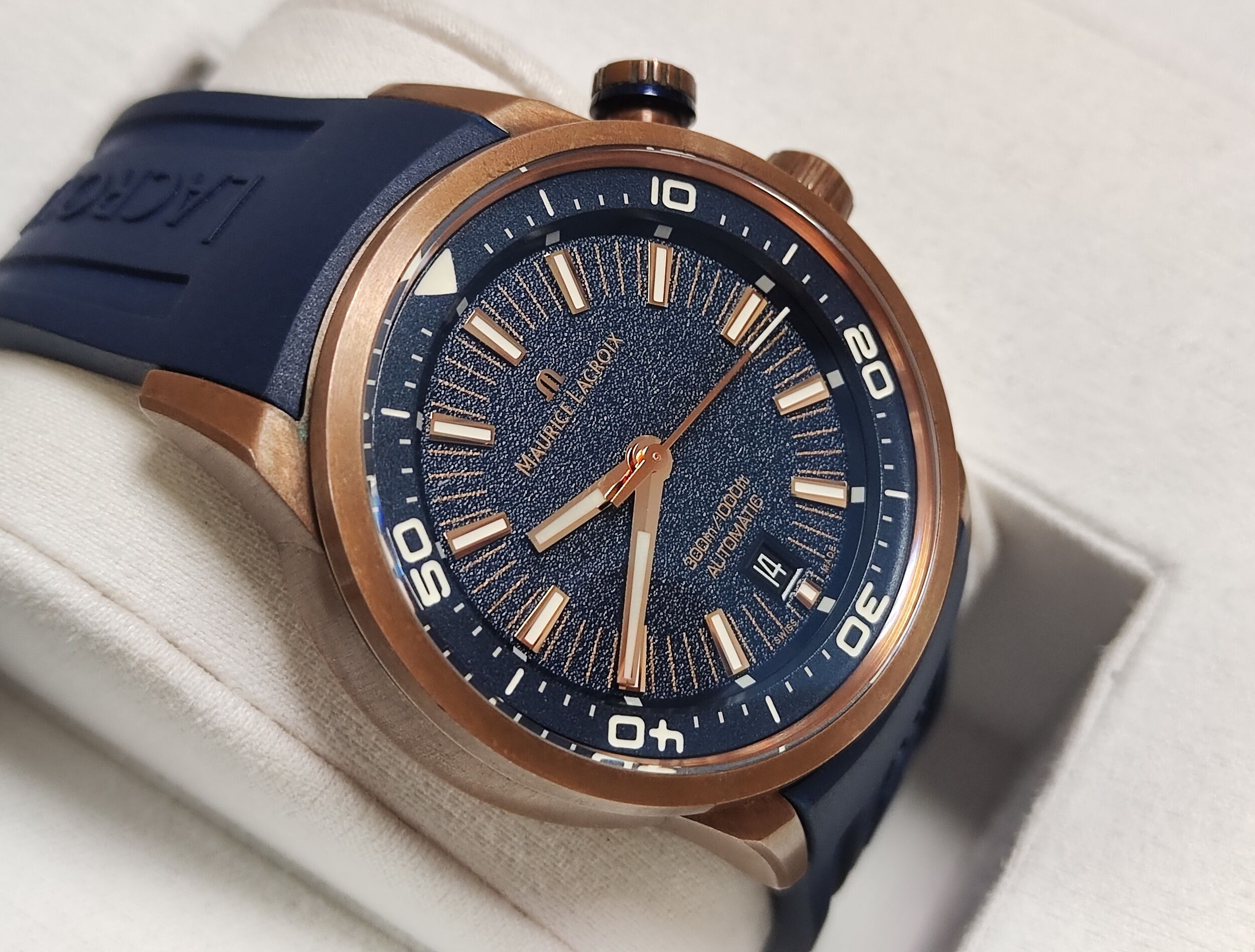 艾美 DIVER系列 青銅錶殼 藍色面盤 大錶徑42mm 自動上鍊 全球限量~原廠盒單 國內AD 3