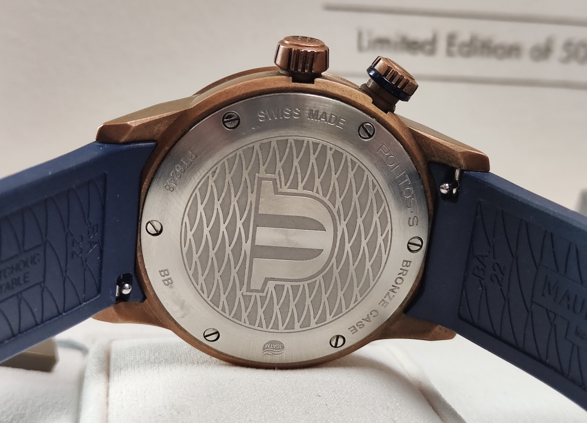 艾美 DIVER系列 青銅錶殼 藍色面盤 大錶徑42mm 自動上鍊 全球限量~原廠盒單 國內AD 5