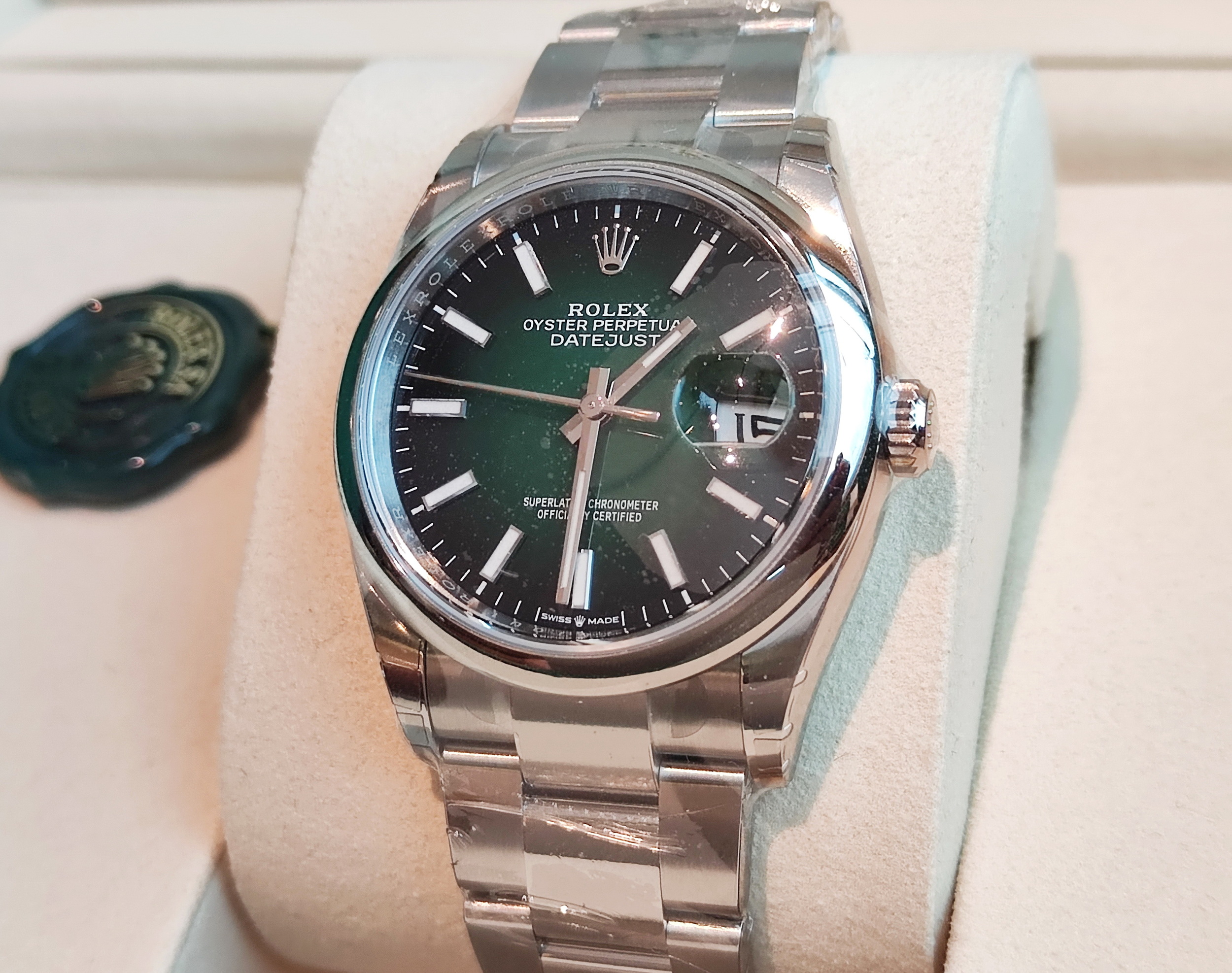 勞力士 全新 126200 煙燻綠 漸層綠色面盤 錶徑36mm 自動上鍊 最新款~原廠盒單 2026