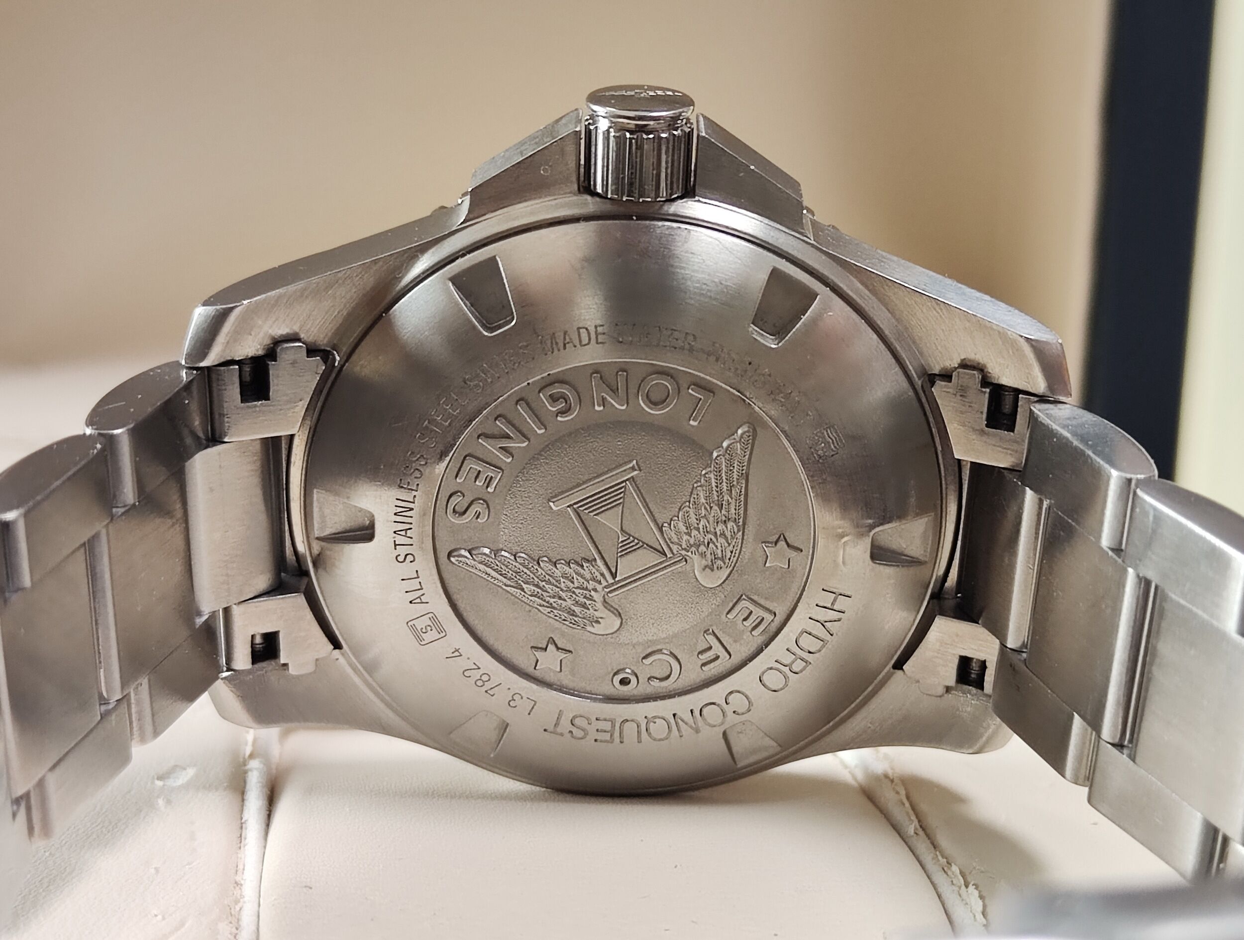 浪琴 深海征服者 大錶徑43mm 灰色陶瓷圈 自動上鍊 灰面 浪鬼 黑水鬼~原廠盒單 2019 4